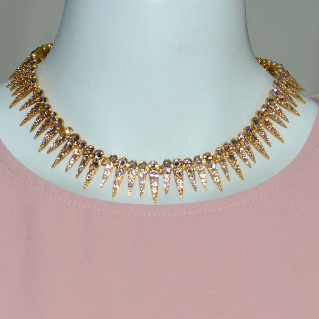 Oscar De La Renta Crystal Sea Urchin Necklace 285$